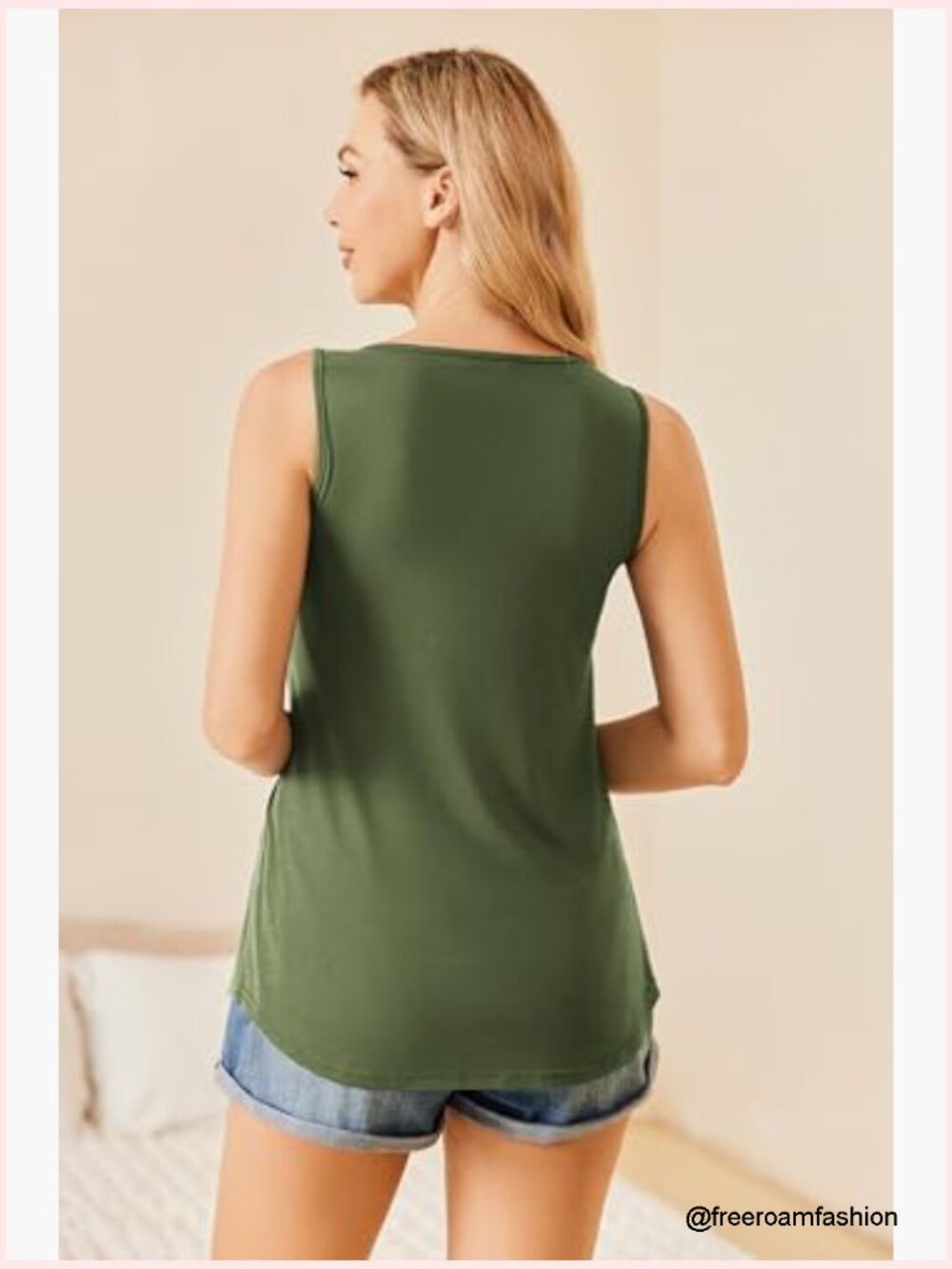 Maternity Nursing Tank Top Sleeveless Double Layer Breastfeeding Shirt - Picture 5 of 7